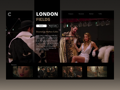 london fields amber heard cinema cinemagraph film london london fields ui ui inspiration uidesign uiux united kingdom united states