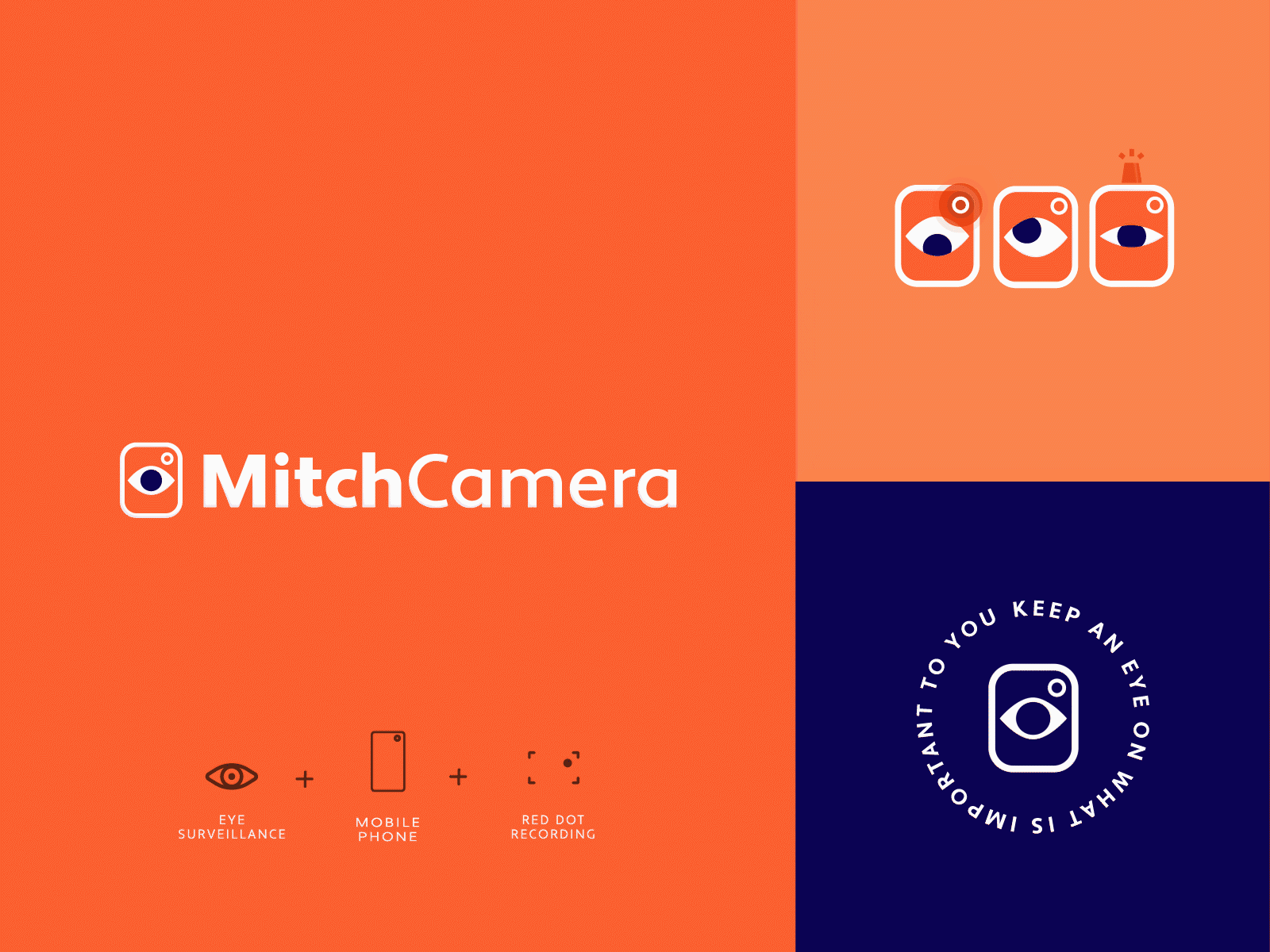 Mitch Camera Logo branding camera eye logo logo design logotype phone protect surveillance video