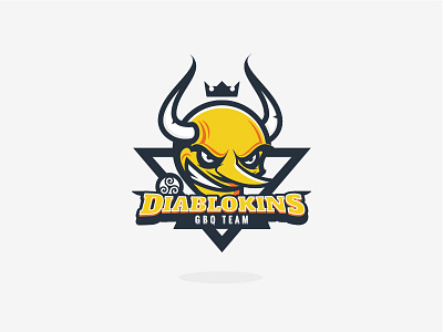 Devil logo - Diablokins brittany devil kin ball logo mascot sport