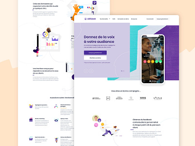 Oktave Homepage - Creative survey clean ui homepage landing page mockup ui design web design