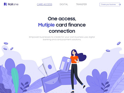 Landingpage design illustration ui web