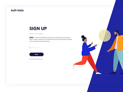 sign up design illustration ui web