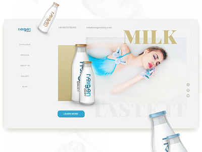 Milky Milk branding design uidesign uiux uxdesign webdesign