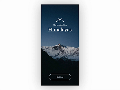 Travel App Login page aftereffects animation app application clean dailyui design figma himalayas interaction login mobile signup travel travel app ui user experience