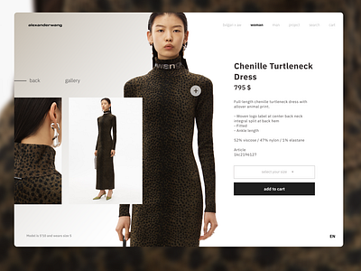 Redesign alexanderwang clothes clothes shop design flat minimal online ui web