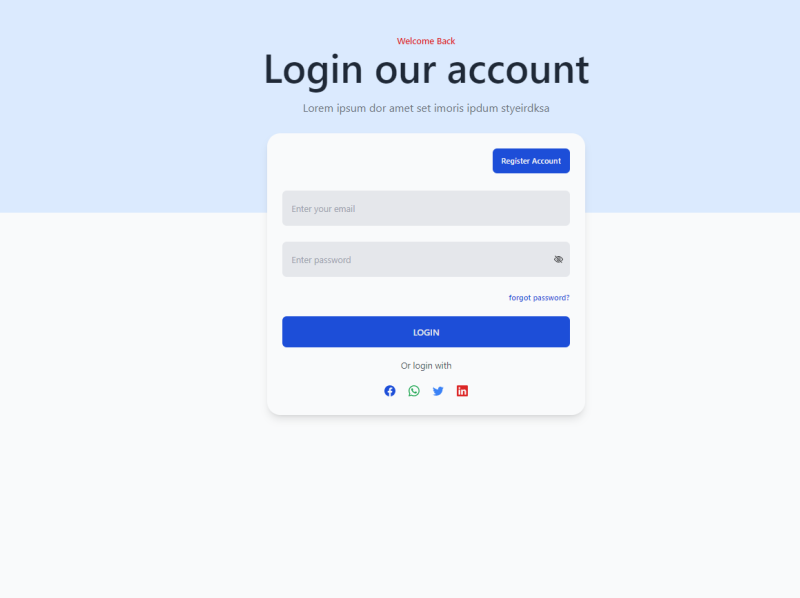 Tailwind CSS Login by Yujesh K C on Dribbble