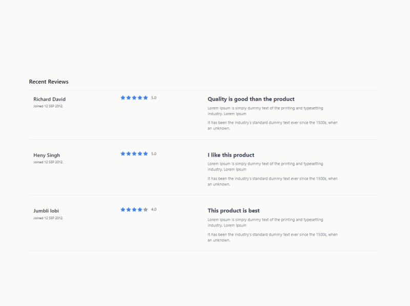 Tailwind CSS Reviews by Yujesh K C on Dribbble