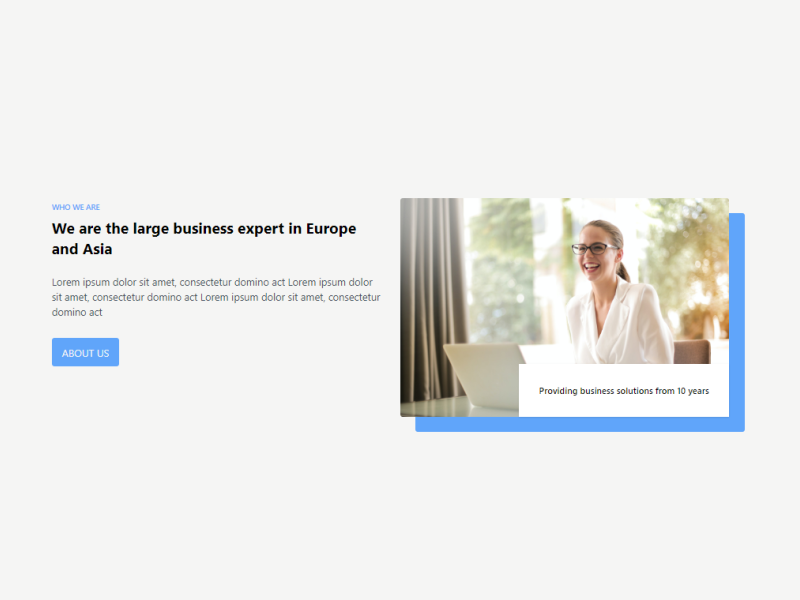 Tailwind CSS About us by Yujesh K C on Dribbble