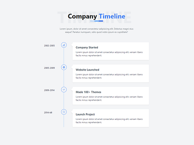 Tailwind css Timeline