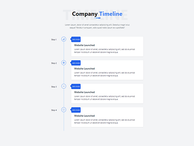 Tailwind css Timeline