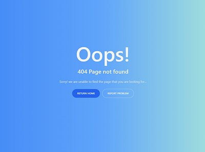 Tailwind CSS Error Page css html tailwind css uiux web design