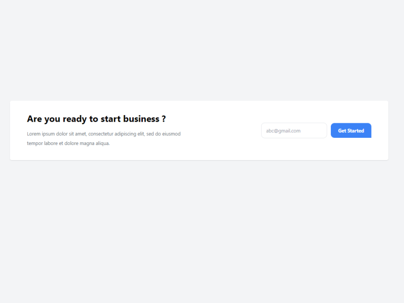 Tailwind CSS Call To Action by Yujesh K C on Dribbble