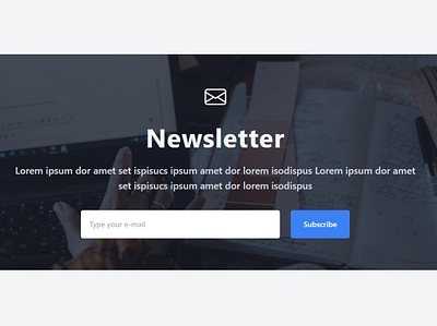 Tailwind CSS Newsletter css html tailwind css uiux web design