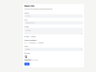 Tailwind CSS Form