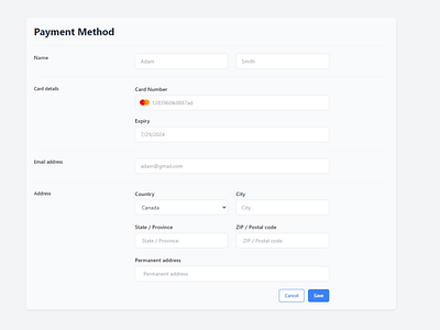 Tailwind CSS Form