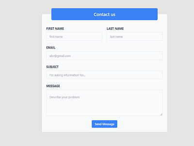 Tailwind CSS Contact Components