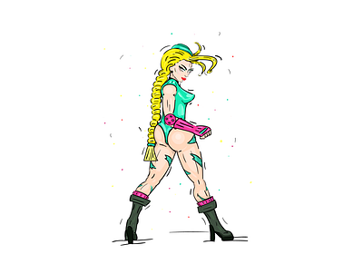 Cammy Street Fighter design fanart fantasy illustration illustrator logo vector