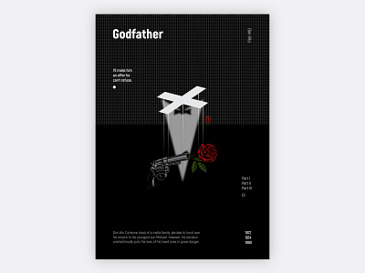 The godfather Poster brand design branding colors design don vito godfather graphic gun icon illustration inspiration logo design minimalism modern poster print simple typography ui vector