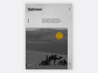 Sahrawi Poster art branding colors design font graphic design illustration insperation logo media modern morocco poster sahara simple typeface typography vector west
