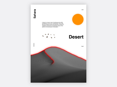 Desert Poster art behance branding colors desert design dribbble font freelance freelancer graphic design logo design minimalism modern poster poster a day simple typeface typography vector