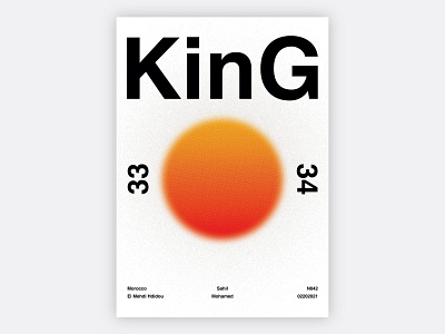 King Poster branding colors creative creativity design graphic design insperation instagram post logo logo design minimalism minimalism illustration modern poster poster a day poster art poster design posters simple typography