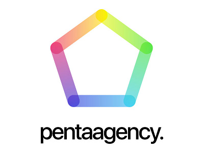 pentaagency. Logo agency colorfull logo penta