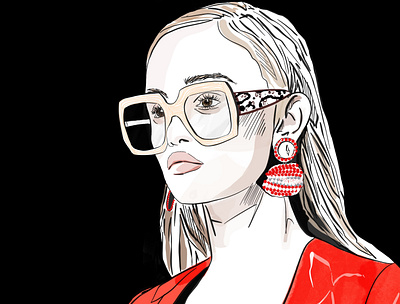 Fashion Portrait digital art digital illustration fashion illustration illustration illustrator portrait