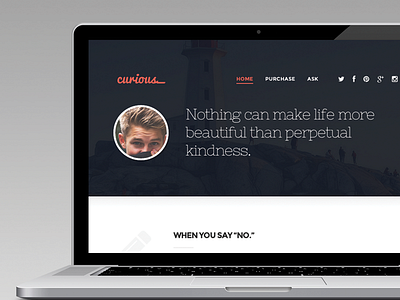 Curious - Responsive Tumblr Theme