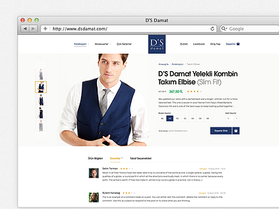 D'S Damat bold concept design ecommerce footer minimal navigation typography website