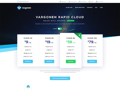 Vargonen Rapid Cloud button cloud enterprise gradient hosting layout popover typography vargonen