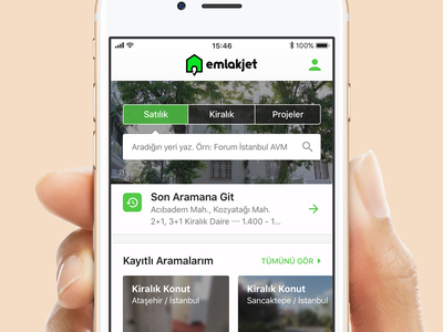Emlakjet [iOS] emlakjet icons ios ios app minimal mobile app real estate realtor turkish