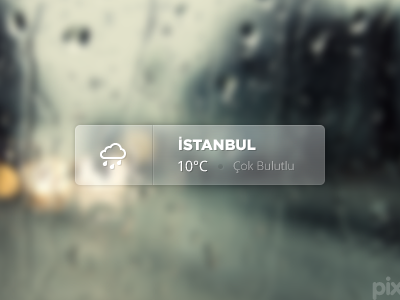 Weather Widget (PSD) icon istanbul psd ui weather widget