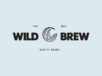 Wild Brew craft brand branding design graphic illustration illustrator layout logo typography vector