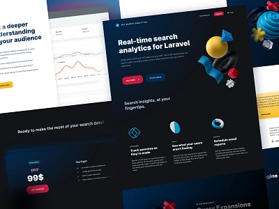 Laravel TNT Search analytics design graphic icon laravel logo search tnt typography ui ux web