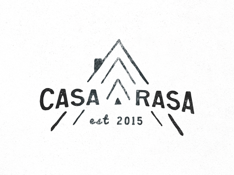 Casa Rasa custom design drawn hand handmade logo typo typography