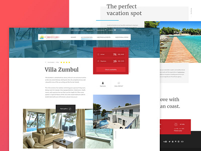 Hotel&Resort design graphic grid hotel layout resort sea summer typo web