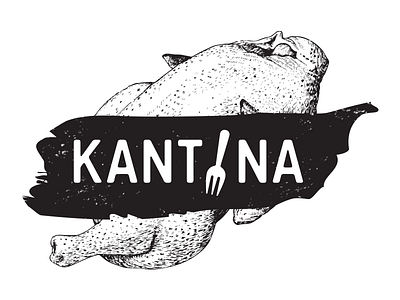 Kantina design food graphic logo restaurant typo typography