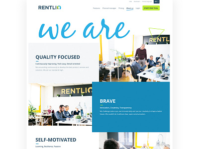 About us about design graphic grid layout rentlio sketch team web web design
