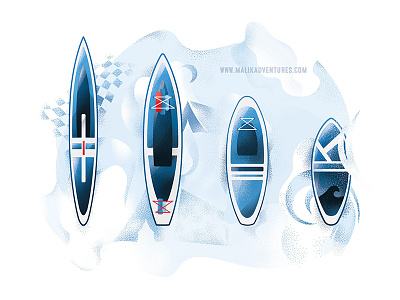 SUP boards blue board brush design graphic illustration illustrator paddle paddle board stand stipple sup