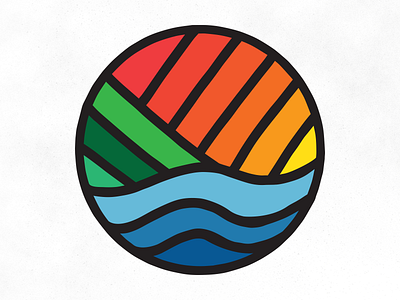 Sea Mountain blue branding design illustration illustrator logo vector