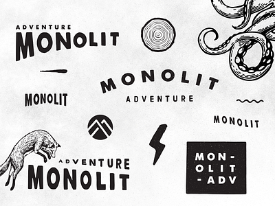Monolit brand design graphic hike illustration illustrator logo outdoor vanlife vector
