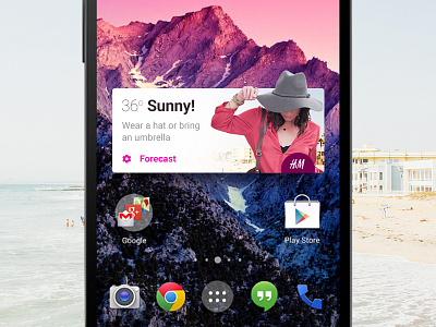 Weather Fashion Widget android fashion mobile mobile app weather weather app widget