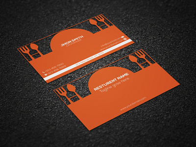 Restaurant Business card branding business businesscard corporate creative design design modern template unique design