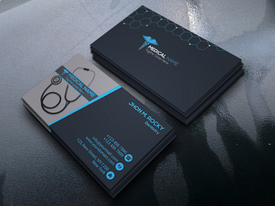 Medical BUsiness card branding businesscard cmyk corporate creative creative design design minimal modern template