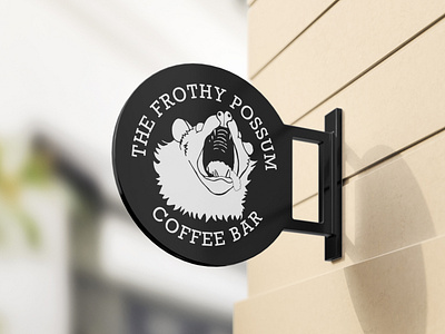 Frothy Possum Logo Sign