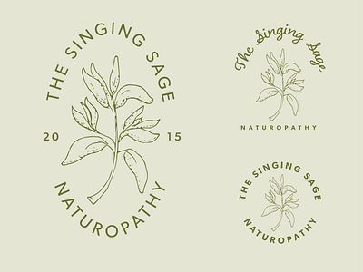 Singing Sage Concepts adobe illustrator botanical branding hand drawn illustration logo