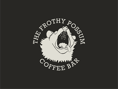The Frothy Possum adobe illustrator branding coffee design hand drawn illustration logo