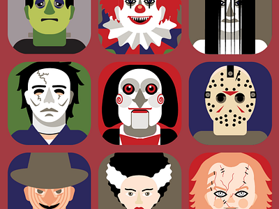 Happy Halloween! avatar avatar icons flat design halloween horror icon design iconography illustration samhain
