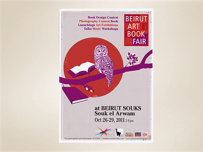 Poster design and illustration for an art book Fair