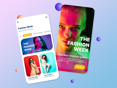 Fashion Mobile App 2021 fashion show design fashion fashion mobile app fashion show mobile app ui web design